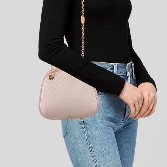 GUCCI Vintage Gucci Micro GG Chain Bamboo Bag - Picture 4 of 16